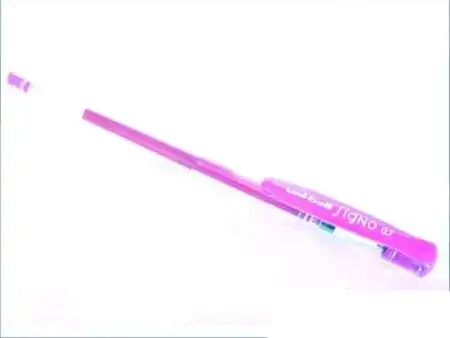 Lapicera Roller Uni Ball UM-100 signo Gel 0,7mm Rosa flúor